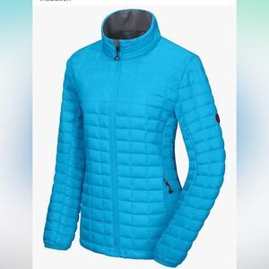 Little Donkey Andy Women's Puffer Jacket, Lightweight Warm Hiking Jacket XS EUC